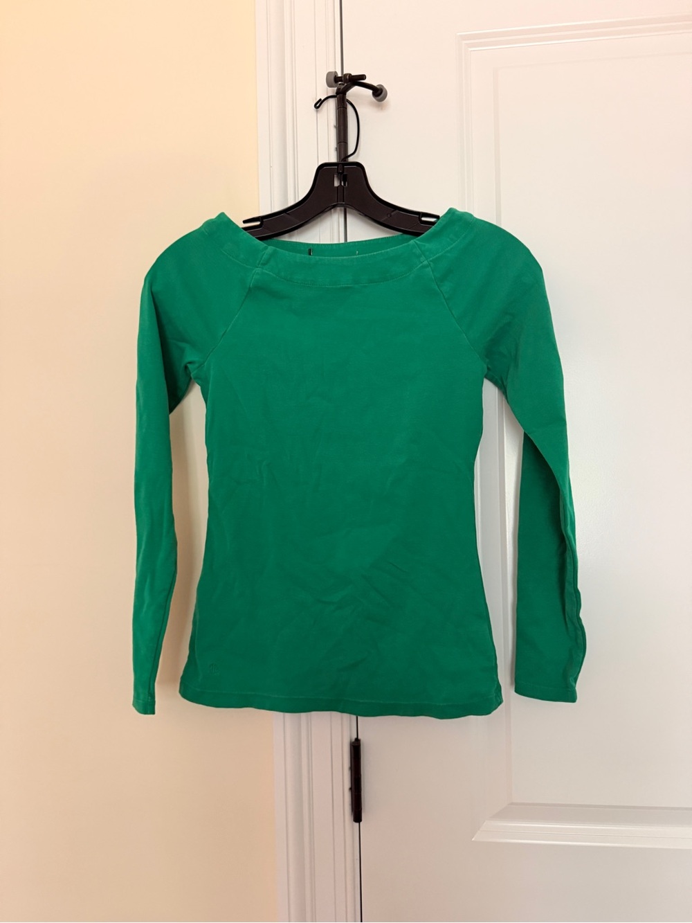 Ralph Lauren Women’s Green Long-Sleeve Boatneck Top